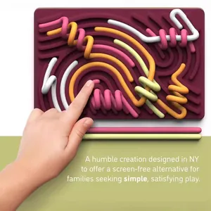 Silicone sensory activity board toy for screen-free play and stress relief