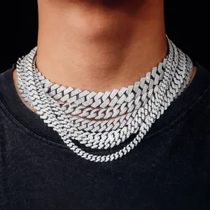 925 Sterling Silver Moissanite Cuban Link Bracelet Hip Hop Iced Out 18k Gold Plated Cuban Chain Bracelet For Men Women Luxury Hand Jewelry