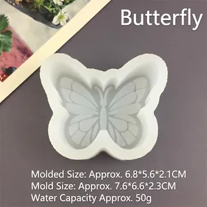 Detailed butterfly silicone mold for DIY baking and resin casting projects