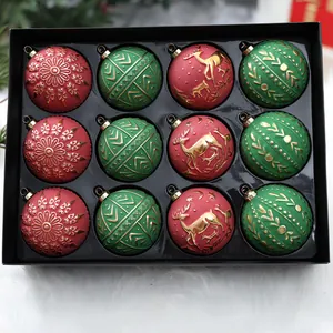 Christmas Tree Ornaments Painted Plastic Baubles Stars Figurines Colorful Electroplated Festive Holiday Decor Hanging