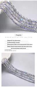Close-up detail of natural faceted grey moonstone beads showing shimmering facets