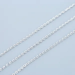 High quality S925 sterling silver cross chain necklaces for DIY jewelry making components
