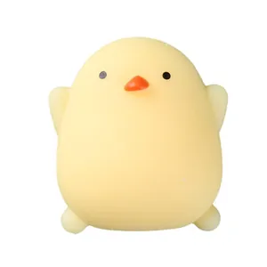 Cute yellow chick squishy toy for stress relief and sensory play