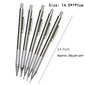 Langlebiges Profi-Set Metalldruckbleistifte mit Minengrößen von 0,5 mm bis 3,0 mm