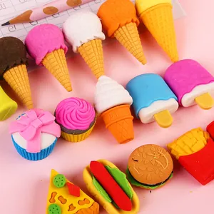 Gomme creative a forma di cibo staccabili in vari design di dolci e snack