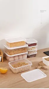 Contenedores herméticos apilables de plástico para organizar la cocina