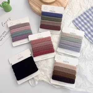 High Elasticity Seamless Hair Ties For Women Thickened Towel Texture Scrunchies Durable Hair Bands Sweet Ponytail Holder