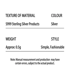 Detailed specifications for S925 silver flower screw back stud earrings with weight and material