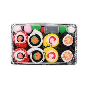 Unique and creative sushi-themed mid-calf socks gift box set for men and women lovers