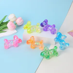 Cartoon Balloon Dog Squeeze Toy Large Sequin Glitter Slow Rebound Silicone Squishy Stress Relief Fidget Toy For Kids Adults