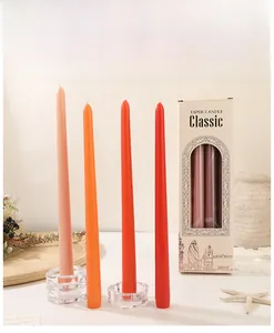 Bougies coniques colorées de 30cm pour mariages romantiques et décorations de table