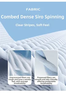 Detailed macro view showing the texture of high-end combed compact siro spinning fabric