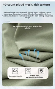 Close-up of olive green 40s pique mesh fabric with breathable texture