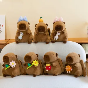 Niedliche Capybara Plüschrucksack Kollektion mit verschiedenen süßen Designs für Kinder