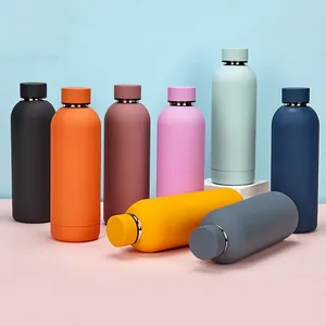 304 Stainless Steel Vacuum Insulated Water Bottle Portable Sports Flask For Outdoor Travel Matte Finish Cola Shaped Thermos