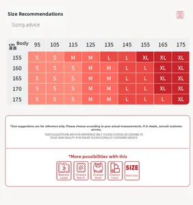 Size recommendation chart for outdoor faux two-piece tennis dress with customization detail.