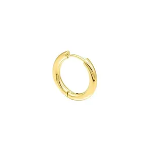 Elegant 316L stainless steel gold plated small hoop earrings for women jewelry