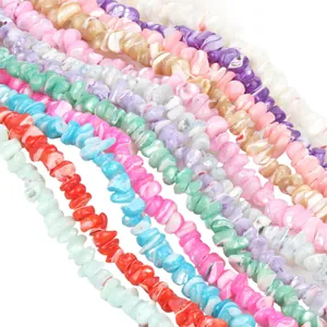 Assorted irregular multi-color natural shell beads for DIY jewelry making bracelets