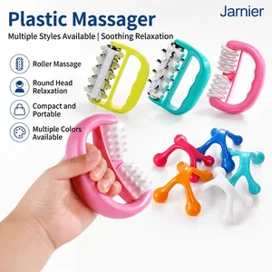 Handheld Manual Body Massager Roller For Muscle Relief Neck Shoulder Back Leg Plastic Trigger Point Relaxation Tool