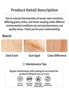 Beech wood texture characteristics and maintenance guide for wooden kitchen cleaning brushes