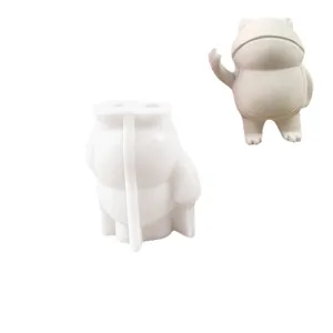 Funny cartoon frog silicone mold making a middle finger gesture for resin crafts