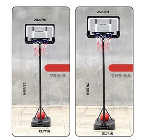 Portable children basketball hoop stand dimensions for indoor and outdoor play
