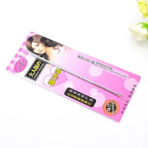 High precision stainless steel eyebrow tweezers with professional pink packaging