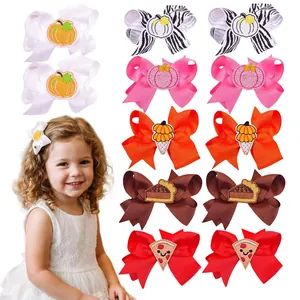 Korean Style Infant Toddler Bow Hair Clips For Girls Handmade Corduroy Ribbed Fabric Bowknot Barrettes Hair Accessories