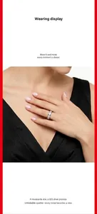 Detailed view of the 925 silver baguette ring worn on a model's hand
