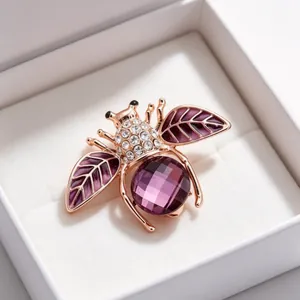 Elegant Alloy Zirconia Star Brooch Gold Silver Layered Design Suit Pin Modern Fashion Jewelry For Women