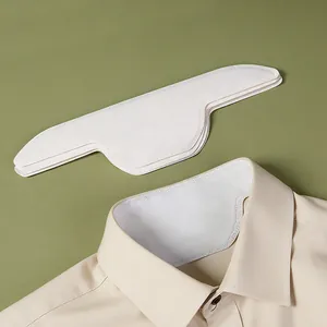 Disposable collar sweat pads for shirts, white breathable anti-stain protectors