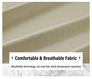 Detailed macro view of the breathable quick-dry ice-feel fabric for men's sports t-shirt