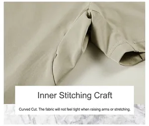Detail view of reinforced interior stitching on quick-dry sports T-shirt underarm area.