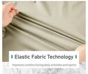 Close-up macro view of the highly elastic and quick-drying sports fabric being stretched