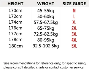 Detailed height and weight size recommendation chart for men's casual cotton linen shorts