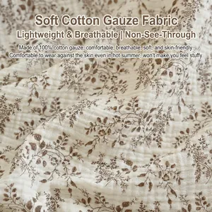 100% cotton floral nursing cover for breastfeeding with breathable muslin fabric