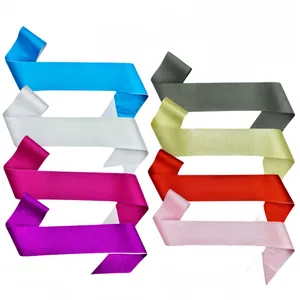 Set of glitter blank sashes in assorted colors for party awards and DIY events