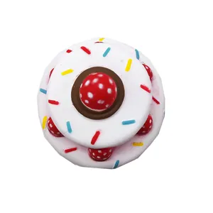 Slow rebound squishy strawberry cake toy with realistic double-layer design and sprinkles