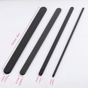 Professional stainless steel bracelet blanks in four widths for DIY jewelry making projects