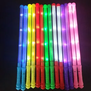 LED Glow Sticks Colorful Electronic Flashing Fluorescence Sticks For Concert Party Event Props Handheld Battery Powered Light Up Stick