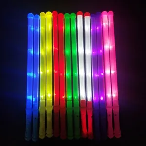 Multicolor LED glow sticks for concerts and parties with bright flashing light