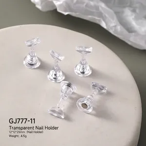 Clear acrylic magnetic chess nail art display stands for press-on nails GJ777-11