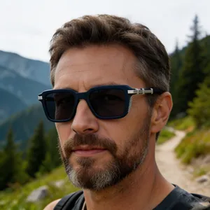 Retro Steampunk Square Sunglasses For Men Women Fashion Small Frame Metal PC Frame UV400 Protection