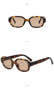 Detailed views of tortoiseshell oval frame sunglasses from front and 45 degree angles.