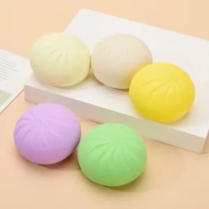 5er-Set bunte Brötchen-Squishy-Spielzeuge zum Stressabbau und zur Entspannung