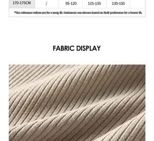Close-up detail of beige ribbed knit fabric for women's camisole top