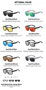 Multi-color options for sports polarized sunglasses with various lens finishes