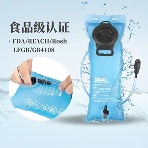Large Capacity Outdoor Hydration Bladder Leakproof TPU Portable Water Storage Bag With Soft Drinking Pipe For Hiking Cycling