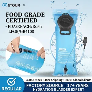 Large Capacity Outdoor Hydration Bladder Leakproof TPU Portable Water Storage Bag With Soft Drinking Pipe For Hiking Cycling