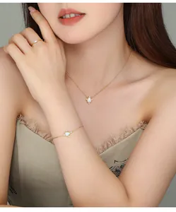 S925 sterling silver opal jewelry set featuring necklace bracelet and ring for women